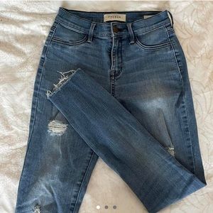 Pacsun High Rise Distressed Ankle Jegging Jeans